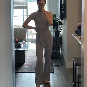 Aritzia Babaton Rossi Jumpsuit in Opal Grey